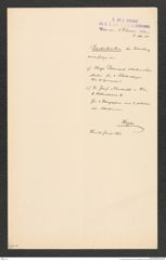 k.k. naturhistorisches Hofmuseum, Intendanzakten 1885-1896 (Hauer), Aktenzahl Z.80/1892, Seite 1